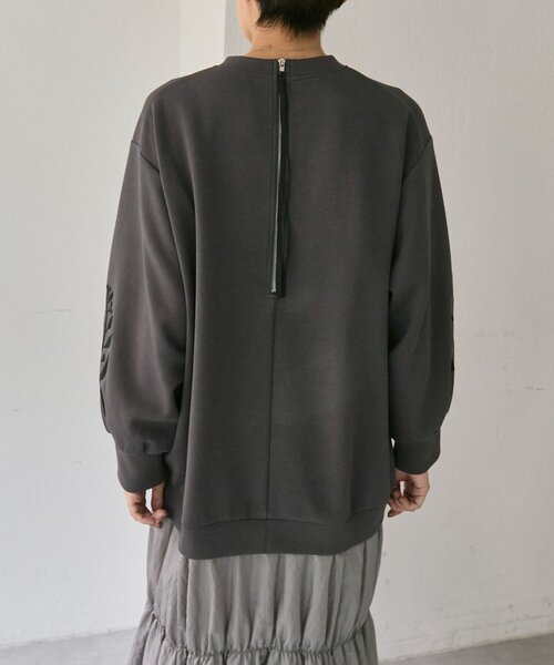 ear PAPILLONNER（イアパピヨネ）の「ドッキング刺繍ワンピース【SUM1 STYLE】（ワンピース・レディース・グレー・FREE）」の13枚目の写真