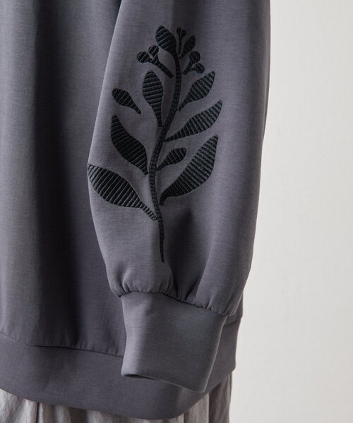 ear PAPILLONNER（イアパピヨネ）の「ドッキング刺繍ワンピース【SUM1 STYLE】（ワンピース・レディース・グレー・FREE）」の19枚目の写真