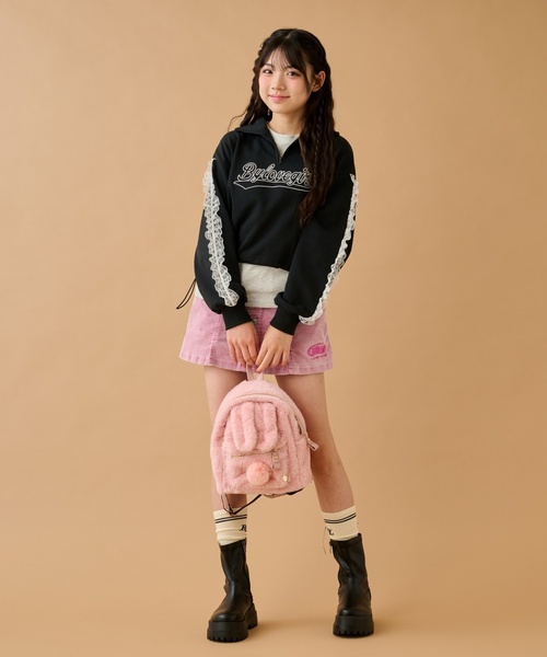 by LOVEiT（バイラビット）の「ウサミミファーリュック（バックパック/リュック・キッズ・ピンク/ブラック・F）」の8枚目の写真