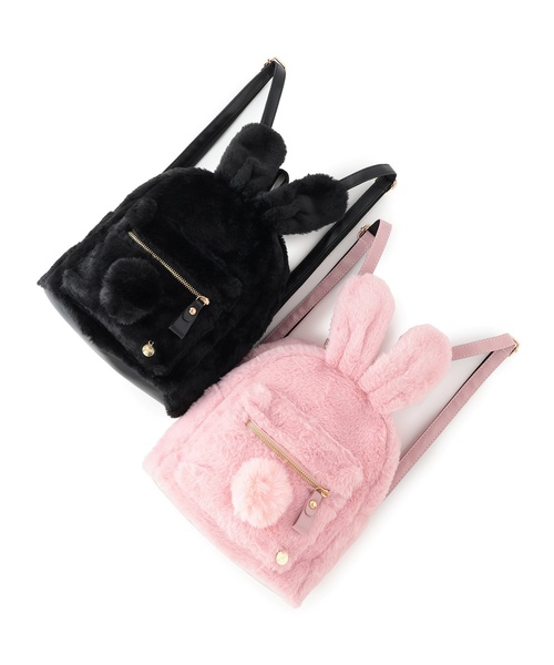 by LOVEiT（バイラビット）の「ウサミミファーリュック（バックパック/リュック・キッズ・ピンク/ブラック・F）」の10枚目の写真