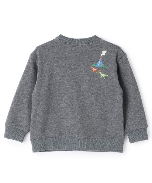 kladskap（クレードスコープ）の「恐竜アイランドトレーナー（スウェット・キッズ・チャコール/ブルー系その他・120cm/90cm/100cm/110cm/130cm）」の3枚目の写真