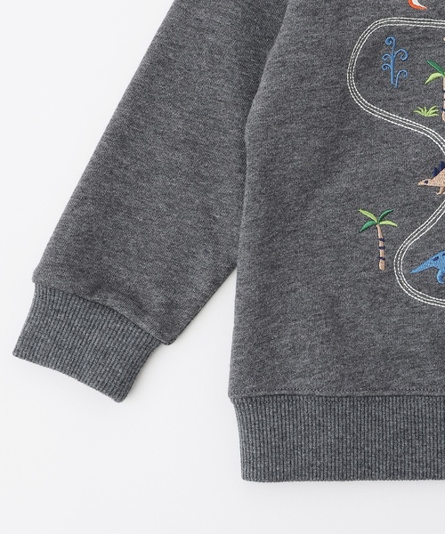 kladskap（クレードスコープ）の「恐竜アイランドトレーナー（スウェット・キッズ・チャコール/ブルー系その他・120cm/90cm/100cm/110cm/130cm）」の6枚目の写真