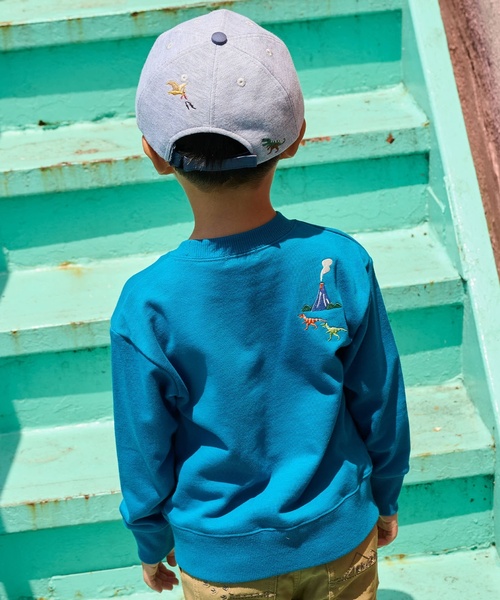 kladskap（クレードスコープ）の「恐竜アイランドトレーナー（スウェット・キッズ・チャコール/ブルー系その他・120cm/90cm/100cm/110cm/130cm）」の11枚目の写真