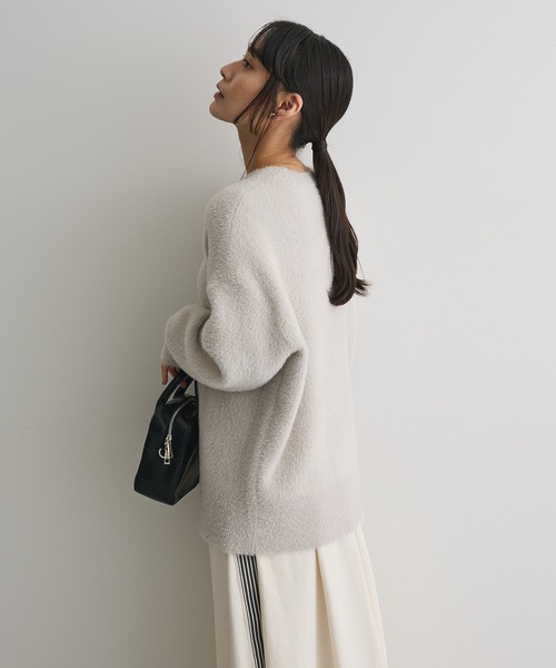 CRAFT STANDARD BOUTIQUE（クラフトスタンダードブティック）の「ファーライクニットチュニック◆（ニット/セーター・レディース・ライトグレー/ダークグレー/ブラウン/ブルー・FREE）」の20枚目の写真