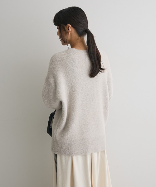 CRAFT STANDARD BOUTIQUE（クラフトスタンダードブティック）の「ファーライクニットチュニック◆（ニット/セーター・レディース・ライトグレー/ダークグレー/ブラウン/ブルー・FREE）」の21枚目の写真