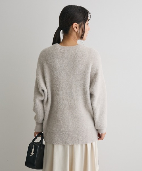 CRAFT STANDARD BOUTIQUE（クラフトスタンダードブティック）の「ファーライクニットチュニック◆（ニット/セーター・レディース・ライトグレー/ダークグレー/ブラウン/ブルー・FREE）」の22枚目の写真