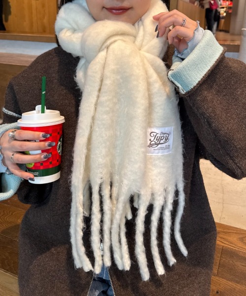 洗える静電気防止】太フリンジマフラー（マフラー）｜CIAOPANIC TYPY