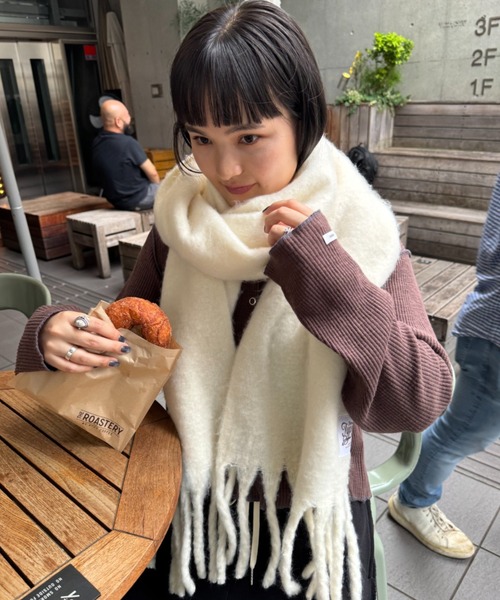 洗える静電気防止】太フリンジマフラー（マフラー）｜CIAOPANIC TYPY