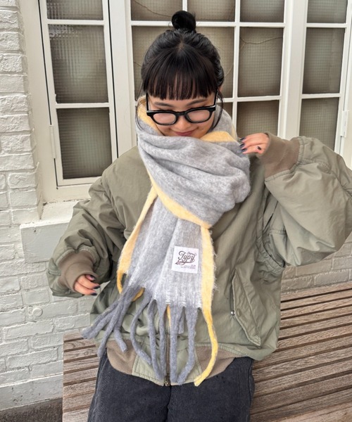 洗える静電気防止】太フリンジマフラー（マフラー）｜CIAOPANIC TYPY