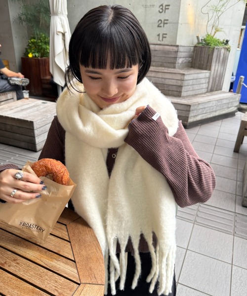 洗える静電気防止】太フリンジマフラー（マフラー）｜CIAOPANIC TYPY