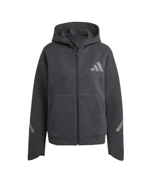 adidas(アディダス)の「アディダス adidas adidas Z.N.E.プレミアム フルジップ パーカー(パーカー・レディース・ライトグレー/チャコールグレー・L/M)」の12枚目の写真