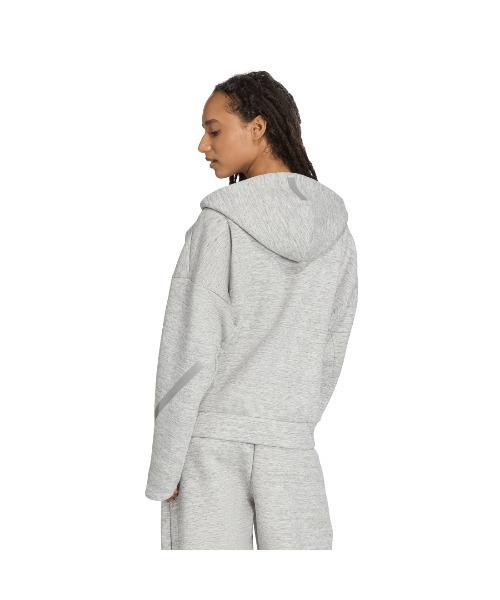 adidas(アディダス)の「アディダス adidas adidas Z.N.E.プレミアム フルジップ パーカー(パーカー・レディース・ライトグレー/チャコールグレー・L/M)」の4枚目の写真