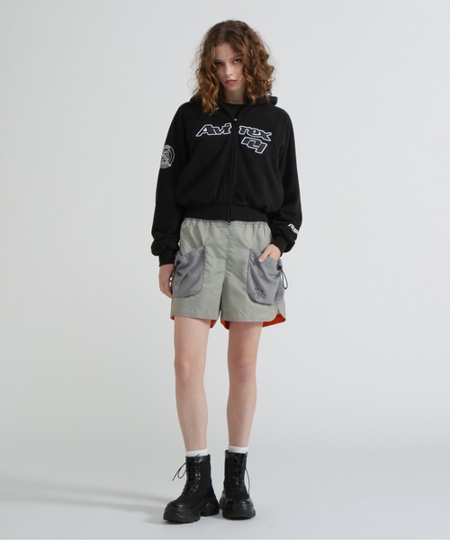 MOUSSY（マウジー）の「《AVIREX×MOUSSY》FLEECE HOODIE（パーカー・レディース・ブラック/グレー/レッド・F）」の15枚目の写真