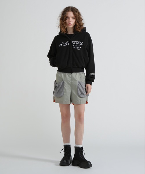 MOUSSY（マウジー）の「《AVIREX×MOUSSY》FLEECE HOODIE（パーカー・レディース・ブラック/グレー/レッド・F）」の16枚目の写真