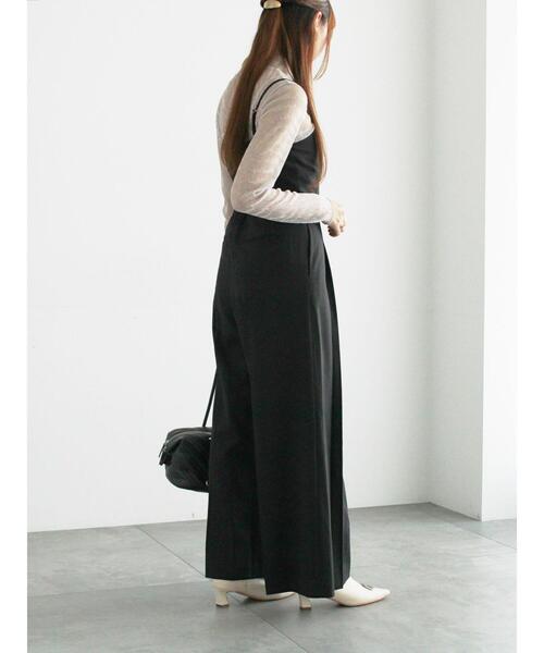 Te chichi（テチチ）の「ベアオールインワン（サロペット/オーバーオール・レディース・ベージュ/ブラック・F）」の6枚目の写真