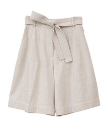 【CLANE/クラネ】STITCH BELT HALF PANTS/ステッチベルトハーフパンツ