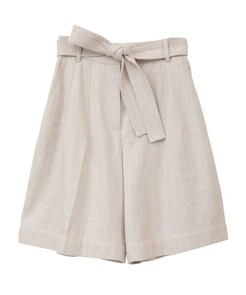 ほぼ新品　クラネ　clane ショートパンツ　ハーフパンツ レディース】STITCH BELT HALF PANTS | CLANE(クラネ) / パンツ ハーフ