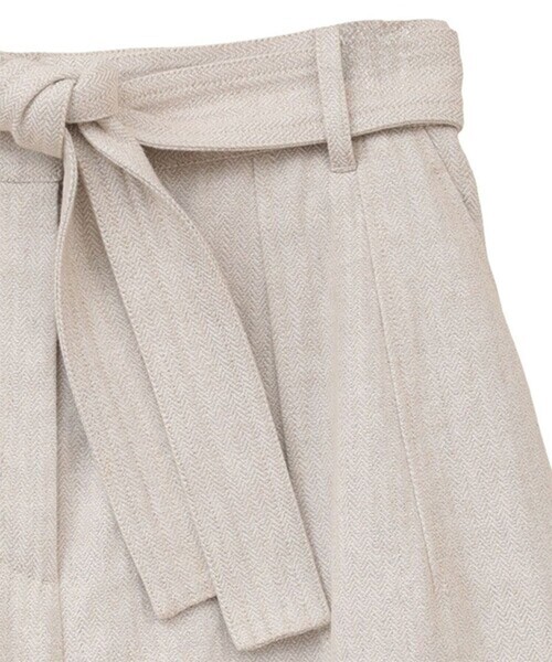 CLANE(クラネ)の「【CLANE/クラネ】STITCH BELT HALF PANTS/ステッチベルトハーフパンツ(その他パンツ・レディース・ブラック/マルチ・1/2)」の4枚目の写真