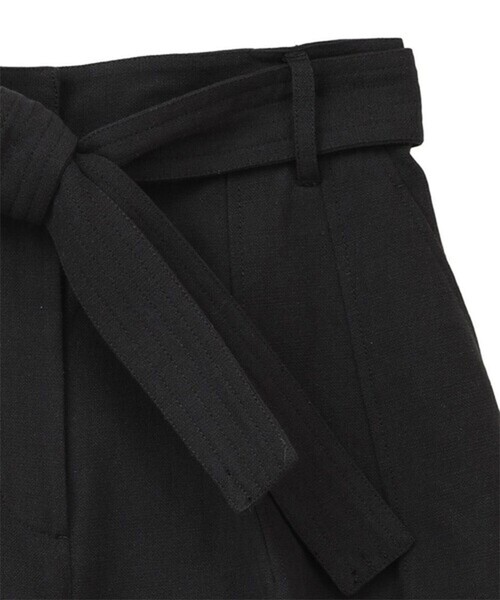 CLANE(クラネ)の「【CLANE/クラネ】STITCH BELT HALF PANTS/ステッチベルトハーフパンツ(その他パンツ・レディース・ブラック/マルチ・1/2)」の7枚目の写真