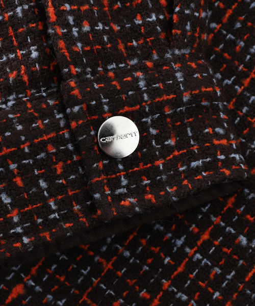 Carhartt WIP（カーハートダブリューアイピー）の「CARHARTT WIP / カーハート ダブリューアイピー BELLAMY SHIRT JACET（ブルゾン・メンズ・ブラウン・SMALL/MEDIUM）」の9枚目の写真