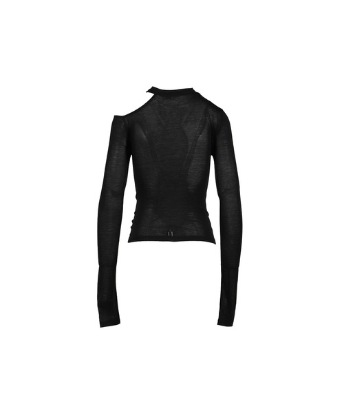VIVAMUS(ヴィヴァムス)の「GATHER CUTSEWN(Tシャツ/カットソー・レディース・ブラウン/ブラック・OS)」の3枚目の写真