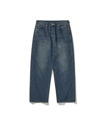 HISHANDER（ヒズハンダー）の「WASHED WIDE DENIM PANTS BLUE（デニムパンツ）」
