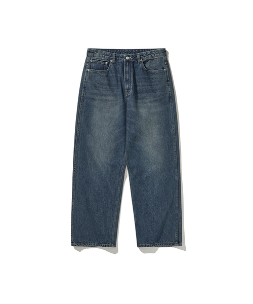 HISHANDER(ヒズハンダー)の「WASHED WIDE DENIM PANTS BLUE(デニムパンツ・メンズ・その他・1/2/3)」の1枚目の写真