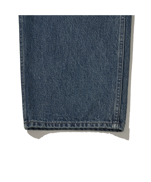 WASHED WIDE DENIM PANTS BLUE（デニムパンツ）｜HISHANDER