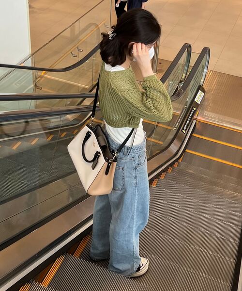 MUSINSA STANDARD WOMAN(ムシンサスタンダードウーマン)の「レディースワイドデニムパンツ【ライトインディゴ】(デニムパンツ・レディース・その他・32/30/23/24/25/26/27/28/29)」の14枚目の写真