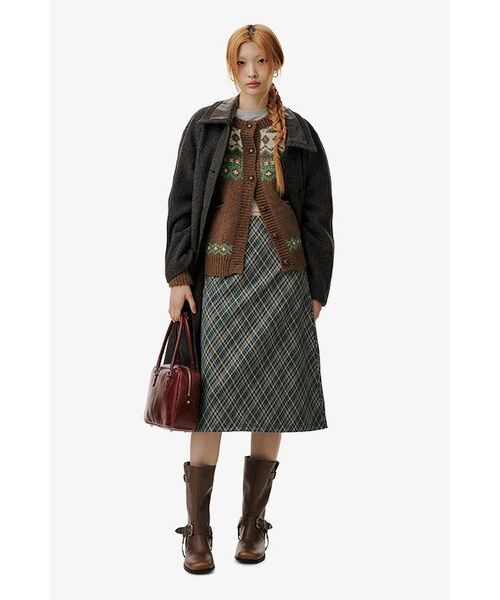 MUSINSA STANDARD WOMAN（ムシンサスタンダードウーマン）の「ウィメンズスリムクロップクルーネック長袖Tシャツ[ミディアムグレー]（Tシャツ/カットソー・レディース・その他・SMALL/MEDIUM/LARGE/X-SMALL）」の10枚目の写真