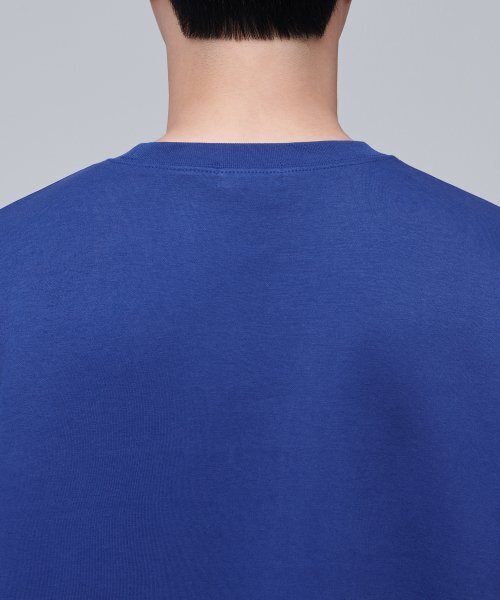 MUSINSA STANDARD（ムシンサスタンダード）の「フラットテリー特大ストリングスウェットシャツ[ブルー]（スウェット・メンズ・その他・SMALL/MEDIUM/LARGE/X-LARGE/XX-LARGE/XXX-LARGE）」の6枚目の写真