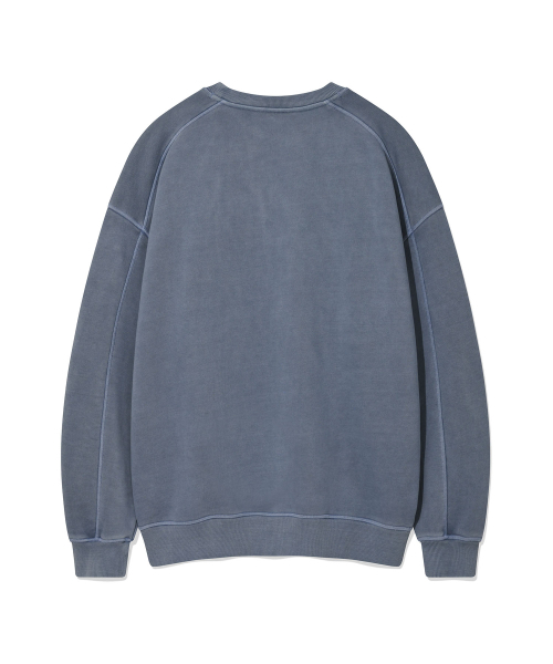 Wacky WiLLy(ワッキーウィリー)の「タイポグラフィックピグメントマンツーマンブルー(スウェット・レディース・その他・SMALL/MEDIUM/LARGE/X-LARGE)」の3枚目の写真