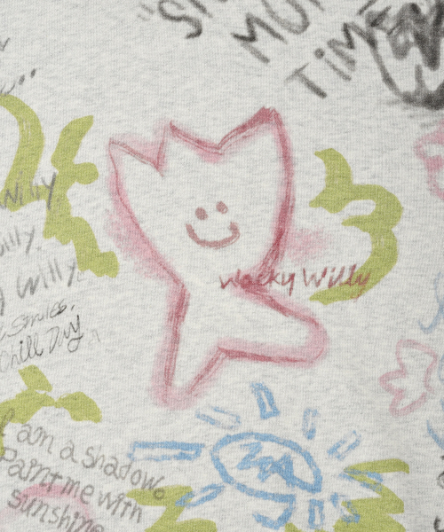 Wacky WiLLy(ワッキーウィリー)の「キキグラフィティプリントスウェットオートミール(スウェット・レディース・その他・MEDIUM/LARGE/X-LARGE/SMALL)」の5枚目の写真