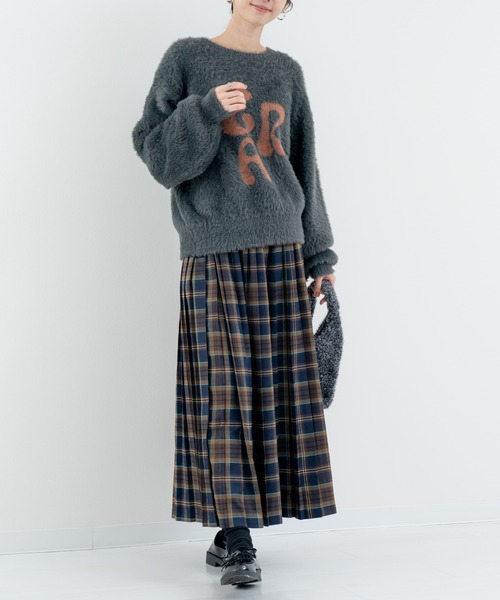 refinedworks(リファインドワークス)の「【refinedworks】フェザーヤーン の ニットプルオーバー!(ニット/セーター・レディース・チャコールグレー/ブラウン・FREE)」の17枚目の写真