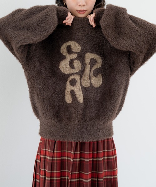 refinedworks(リファインドワークス)の「【refinedworks】フェザーヤーン の ニットプルオーバー!(ニット/セーター・レディース・チャコールグレー/ブラウン・FREE)」の8枚目の写真