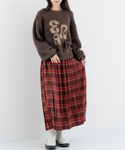 refinedworks(リファインドワークス)の「【refinedworks】フェザーヤーン の ニットプルオーバー!(ニット/セーター・レディース・チャコールグレー/ブラウン・FREE)」の18枚目の写真