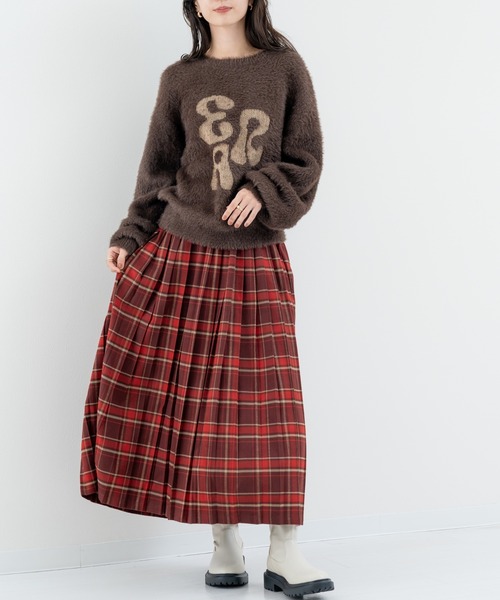 refinedworks(リファインドワークス)の「【refinedworks】フェザーヤーン の ニットプルオーバー!(ニット/セーター・レディース・チャコールグレー/ブラウン・FREE)」の19枚目の写真