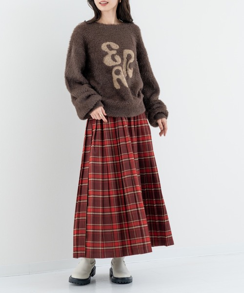 refinedworks(リファインドワークス)の「【refinedworks】フェザーヤーン の ニットプルオーバー!(ニット/セーター・レディース・チャコールグレー/ブラウン・FREE)」の20枚目の写真