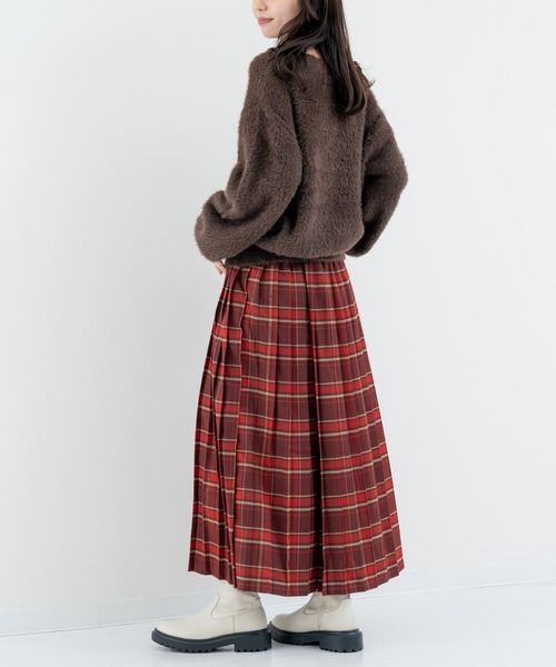 refinedworks(リファインドワークス)の「【refinedworks】フェザーヤーン の ニットプルオーバー!(ニット/セーター・レディース・チャコールグレー/ブラウン・FREE)」の21枚目の写真