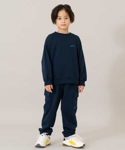 and D. petit main(アンドディープティマイン)の「スウェットセットアップ(セットアップ・キッズ・ネイビー/ライトグレー/ベージュ・120cm/140cm/100cm/90cm/130cm/110cm)」の3枚目の写真