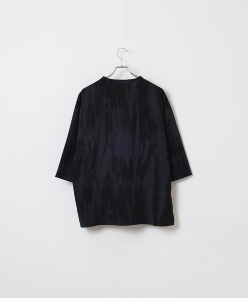 many men many mind(メニーメンメニーマインド)の「MANYMENMANYMINDS カスレプリント/7分袖/グランジ/Tシャツ(Tシャツ/カットソー・メンズ・アイボリー/ブラック・L/M)」の7枚目の写真
