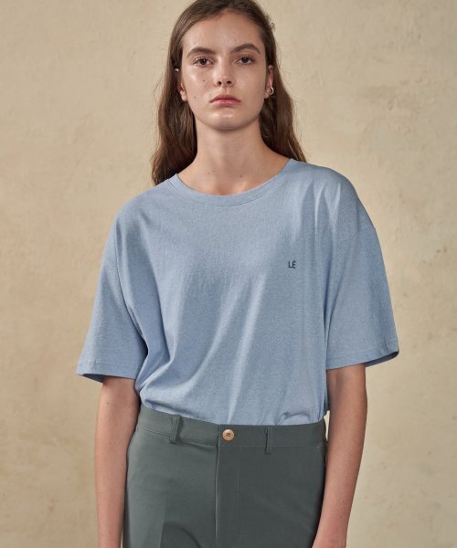 TRIP LE SENS(トリップ ル センス)の「BLUE LOGO WASHED T-SHIRTS_Lightblue(Tシャツ/カットソー・レディース・その他・FREE)」の1枚目の写真