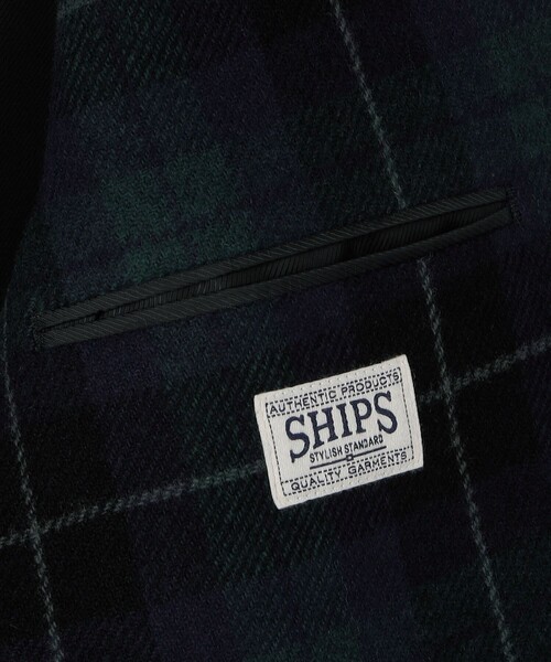 SHIPS(シップス)の「SHIPS: AUTHENTIC ブラックウォッチ スポーツ ブレザー ジャケット(テーラードジャケット・メンズ・ネイビー・MEDIUM/LARGE)」の2枚目の写真
