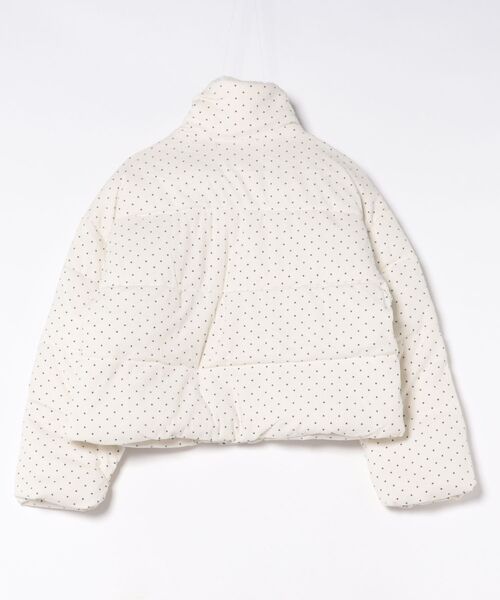 Nia(ニア)の「Nia(ニア)/ドット柄 中綿ジャケット(ダウンジャケット/コート・レディース・ホワイト・MEDIUM/SMALL)」の15枚目の写真