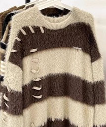 SPIGA | ﾎﾞｰﾀﾞｰｼｬｷﾞｰﾆｯﾄ(ニット/セーター)