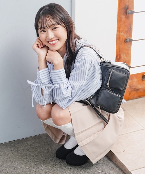 Honeys(ハニーズ)の「裏地パンツ付ミニスカート(スカート・レディース・ベージュ/ブラック/杢グレー・S/M/L/LL)」の21枚目の写真