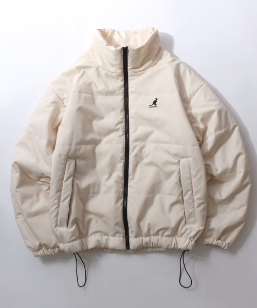 KANGOL(カンゴール)の「KANGOL/カンゴール 別注 オーバーサイズ ワンポイント刺繍 パファージャケット パデッドジャケット ファイバーダウンジャケット レディース メンズ(ダウンジャケット/コート・メンズ・ブラック/ブラウン/アイボリー・M/XL/L)」の21枚目の写真