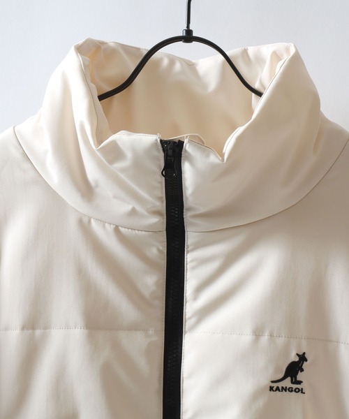 KANGOL(カンゴール)の「KANGOL/カンゴール 別注 オーバーサイズ ワンポイント刺繍 パファージャケット パデッドジャケット ファイバーダウンジャケット レディース メンズ(ダウンジャケット/コート・メンズ・ブラック/ブラウン/アイボリー・M/XL/L)」の8枚目の写真