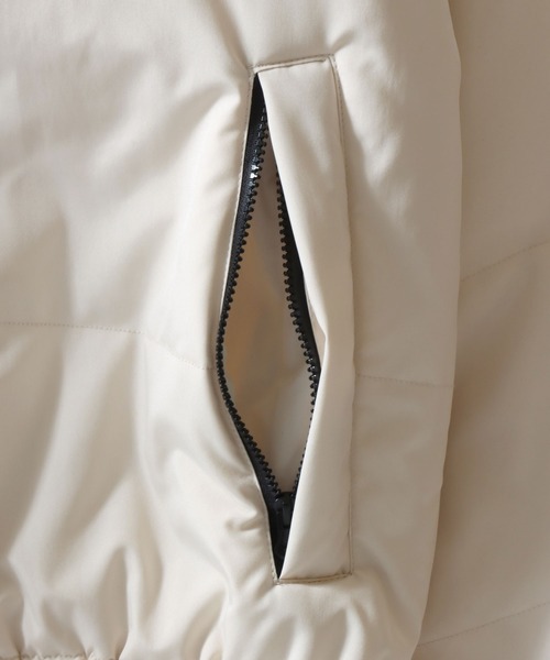 KANGOL(カンゴール)の「KANGOL/カンゴール 別注 オーバーサイズ ワンポイント刺繍 パファージャケット パデッドジャケット ファイバーダウンジャケット レディース メンズ(ダウンジャケット/コート・メンズ・ブラック/ブラウン/アイボリー・M/XL/L)」の12枚目の写真