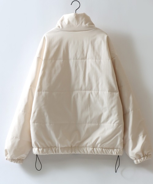 KANGOL(カンゴール)の「KANGOL/カンゴール 別注 オーバーサイズ ワンポイント刺繍 パファージャケット パデッドジャケット ファイバーダウンジャケット レディース メンズ(ダウンジャケット/コート・メンズ・ブラック/ブラウン/アイボリー・M/XL/L)」の7枚目の写真